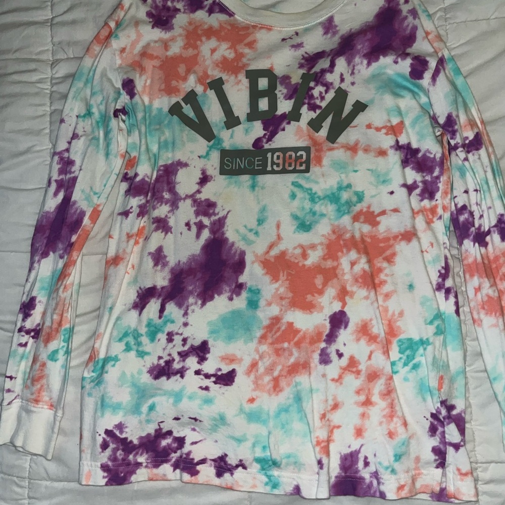 Tie-dye longe sleeve tee
